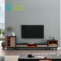 Soporte universal de MDF para estantes de almacenamiento de sala de estar de pantalla plana de hasta 64 &#39;&#39; de TV.